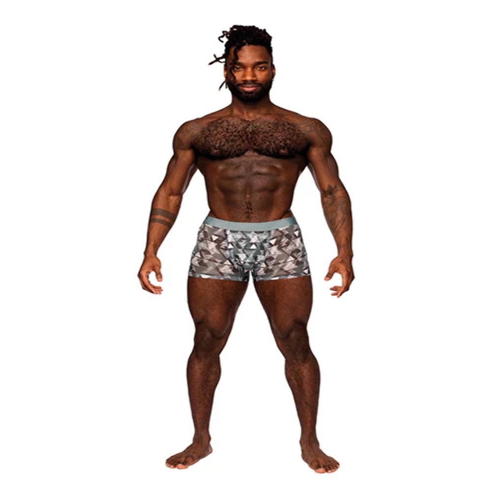 Male Power SMS-011 Sheer Prints Seamless Short Color Optical Size XL
