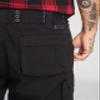 Brandit Individual WEAR Men's Relaxed Durable Cotton Lightweight Breathable Belted Multi Pocket Casual Outdoor Cargo Shorts, Black, Medium view 4