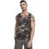 Brandit Individual Wear Men's Essential Cotton Lightweight Soft Breathable Long Round Neck Active Everyday Training Tank Top, Woodland, X-Large view 1