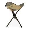 Black Sierra Folding Hunting Stool w/Shoulder Strap Supports 225 lbs, Lightweight Collapsible Tripod Seat, Foldable Steel Frame Chair Perfect for Hunting Blind, Fishing, Hiking, Travel view 1