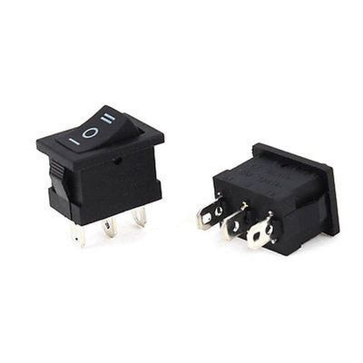 100 Pcs AC 250V/6A 125V/10A Single Pole Double Throw on-Off-on Boat Rocker Switch