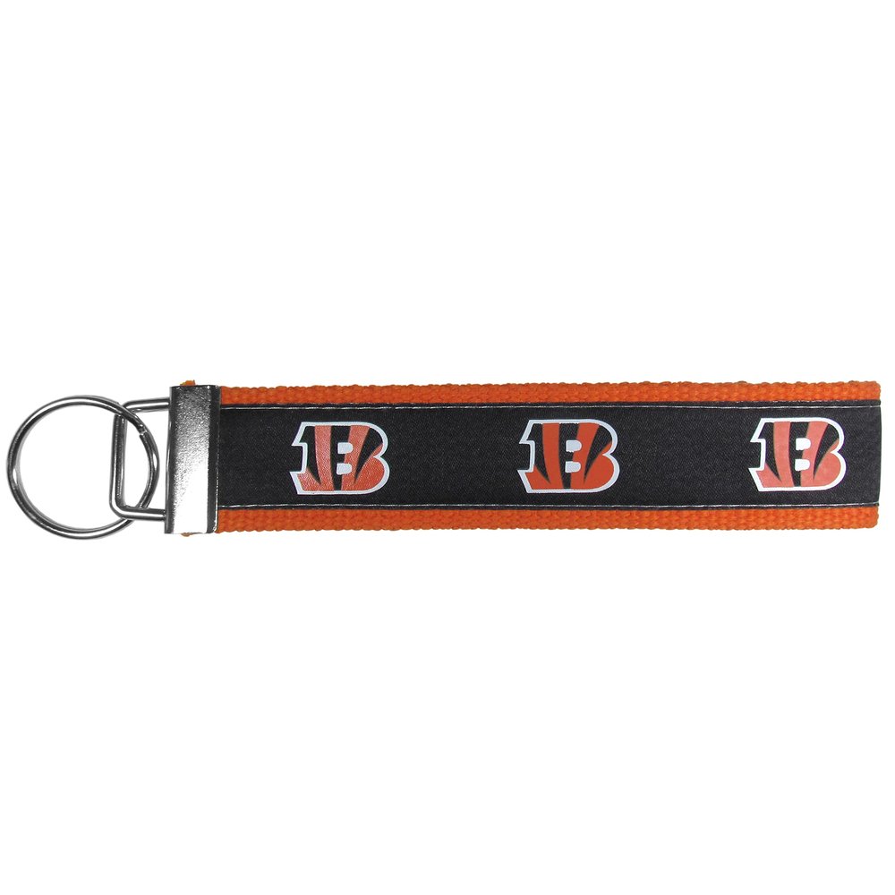Siskiyou Sports NFL Cincinnati Bengals Woven Wristlet Key Chain, One Size, Team Colors
