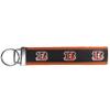 Siskiyou Sports NFL Cincinnati Bengals Woven Wristlet Key Chain, One Size, Team Colors view 1