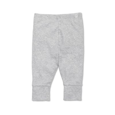 Mori Baby Luxurious Leggings in Grey with Elasticated Waist - Viscose from Bamboo - Breathable Everyday Pants Bottoms - Newborn