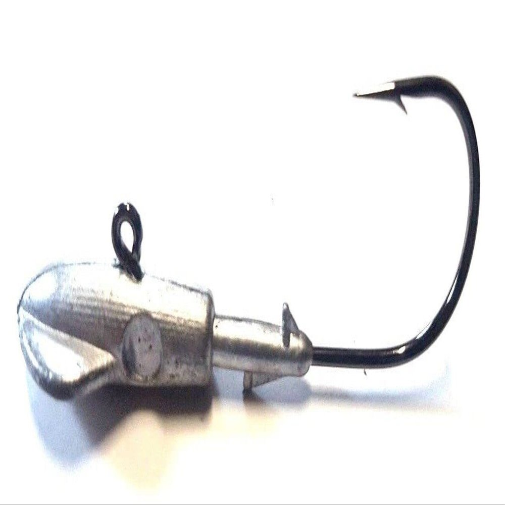 100 Raw Squid Jig Head Striper Bass Swimbait Saltwater Lure Ultra Point Hook 1.5oz