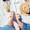 2023 New Pillow Slippers, Sandals for Women and Men, Double Buckle Adjustable Slides, EVA Thick-Soled Sandals (B-Gray, adult, women, numeric_7_point_5, numeric, us_footwear_size_system, medium) view 2