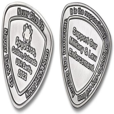 Spyderco COINFD2022 Fire Dragon Coin 2022 Wildland Firefighter Foundation