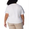 Columbia Women's North Cascades Relaxed Tee, White/Branded Bouquet, XX-Large view 2