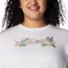 Columbia Women's North Cascades Relaxed Tee, White/Branded Bouquet, XX-Large view 4