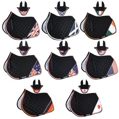 GLP Patriot Series Horse Saddle Pad/National Flag Saddle Pad Set/Numnah Cloth (Ship from USA) (Canada, Cob/Pony)