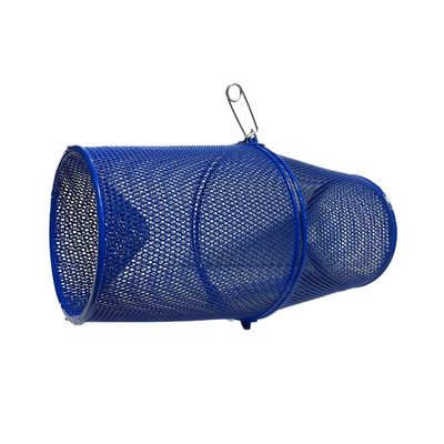 Minnow, Crawfish Trap 3/8" mesh, Blue Coated, Heavy Duty Metal, 16.5" Long, Catch All Minnow for Bait.