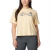 Columbia Women's North Cascades Relaxed Tee, Sunkissed/Branded Bouquet, XX-Large view 1