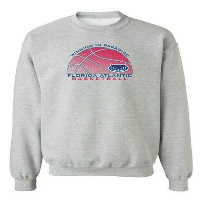 CornBorn Florida Atlantic Owls Apparel Big and Tall - Sweatshirt FAU Basketball - Gray - 5X