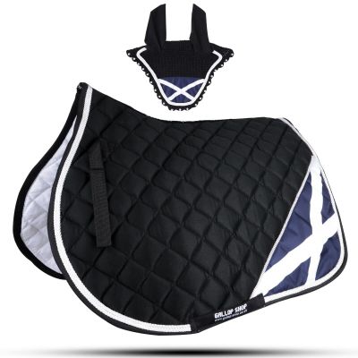 GLP Patriot Series Horse Saddle Pad/National Flag Saddle Pad Set/Numnah Cloth (Ship from USA) (Scotland, Cob/Pony)