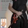 Armory Replicas - Medeival Renaissance Longsword & Shortsword Frog Holster - Genuine Bovine Leather - Left Handed - Maroon w/Black Leather Cord view 3