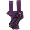 Armory Replicas - Medeival Renaissance Longsword & Shortsword Frog Holster - Genuine Bovine Leather - Left Handed - Violet Purple w/Black Leather Cord view 1