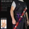 Armory Replicas - Medeival Renaissance Longsword & Shortsword Frog Holster - Genuine Bovine Leather - Left Handed - Violet Purple w/Black Leather Cord view 3