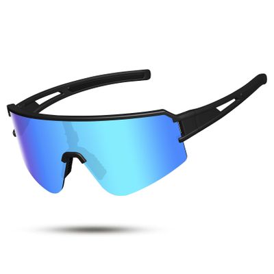 SPOSUNE Polarized Cycling Glasses for Men Women, UV400 Protection Sports Sunglasses for Baseball Running Fishing Riding