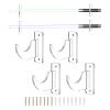 UXCELL Acrylic Light Saber Display Rack - Wall-Mounted Sword Stand for Light Saber, Clear view 1