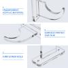 UXCELL Acrylic Light Saber Display Rack - Wall-Mounted Sword Stand for Light Saber, Clear view 3