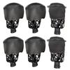 Joy's Billiard Pool Table Pockets, Leather Pool Table Pockets, Billiard Pockets, Made of Real Leather, Mosaic Pattern Shield, Black Color, Set of 6 view 2