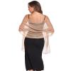 SURVODJA Women Shawls and Wraps for Evening Dress Lightweight Scarf Wedding Guest Shawl Wrap Bridesmaid Scarves(Camel,79''18') view 2