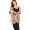 SURVODJA Women Shawls and Wraps for Evening Dress Lightweight Scarf Wedding Guest Shawl Wrap Bridesmaid Scarves(Camel,79''18') view 3