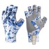 BRILISLE Fishing Gloves with Sun Protection, Uv Protection Silicone Anti-Slip Comfortable and Breathable, Kayaking Paddling Hiking Sailing Rowing Driving Canoeing BuSM view 1