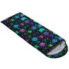 Axolotl Kids & Adults Black Neon Cat Sleeping Bag - Lightweight, Warm, Portable - Waterproof for Cold Weather - Compression Sack for Camping, Backpacking, Hiking view 4