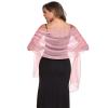 SURVODJA Women Shawls and Wraps for Evening Dress Lightweight Scarf Wedding Guest Shawl Wrap Bridesmaid Scarves(Baby Pink,79''27') view 1