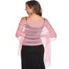 SURVODJA Women Shawls and Wraps for Evening Dress Lightweight Scarf Wedding Guest Shawl Wrap Bridesmaid Scarves(Baby Pink,79''27') view 3