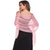 SURVODJA Women Shawls and Wraps for Evening Dress Lightweight Scarf Wedding Guest Shawl Wrap Bridesmaid Scarves(Baby Pink,79''27') view 4