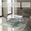 Blue and White Flowers Area Rug for Living Dinning Room Transparent Glass Vase Rugs with Rubber Backing Floor Mats Home Office Carpet 6'x10' view 3