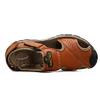 CHUUMEE Men's Sandals Leather Beach Sandals Summer Outdoor Sports Sandals (Red/Brown,8) view 3