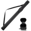 Sinsilvie Billiard Cue Cases,Hard Pool Cue Case,Cue Stick Case 1 Stick 2 Holes,PU Cue Stick Case Bag(Black) view 1