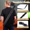 Sinsilvie Billiard Cue Cases,Hard Pool Cue Case,Cue Stick Case 1 Stick 2 Holes,PU Cue Stick Case Bag(Black) view 4