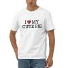 Abipuir Funny Shirt for Men I Love My Cutie Pie T Shirt Womens Funny Tshirts (Color : Colour, Size : Large) view 1