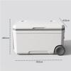 ASSYA 73 Quart Ice Cooler with Wheels Portable Insulated Ice Chest Box Rotomolded Outdoor Hard Cooler for Beach, Camping, Picnic, Fishing, Barbecue,Green view 2
