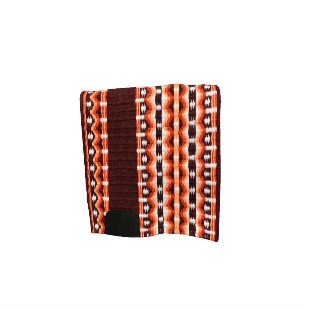 EQUINE OVERSEAS Western Saddle pad Saddle Blanket 100% New-Zealand Wool Show Pad (34"X40") Maroon