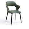 BNNP Office Computer Desk Chair Game Dining Chair Home Dining Table Chair Stool Back Iron Armrest Leather Casual Dining Chair Suitable for Restaurant Family Backrest Office Chair (Color : C) view 1