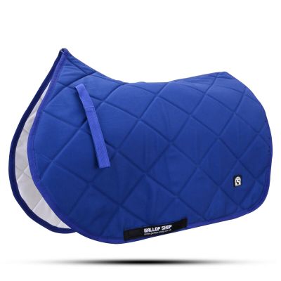GLP General Saddle Cloth Numnah Saddle Pads/English Saddle Pad (Royal Blue, Cob/Pony)