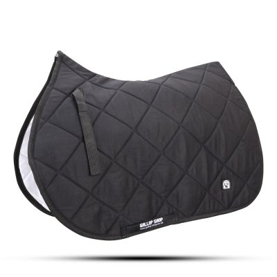 GLP General Saddle Cloth Numnah Saddle Pads/English Saddle Pad (Black, Full)