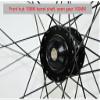 ZECHAO 26/27.5/29In Mountain Bike Wheel,Barrel Shaft Front Rear Wheelset Disc Brake 7-11 Speed Cassette Quick Release Double Wall Disc Rims Wheelset (Color : Yellow, Size : 29INCH) view 3