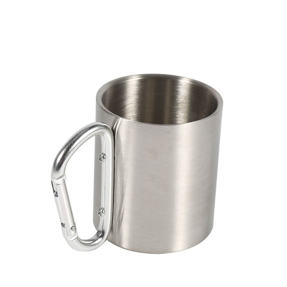 Firlar304 Stainless Steel Coffee Cup Mugs with Handle Metal Coffee Mug Tea Cups for Cold Drinks and Hot Beverages Home Kitchen Camping Outdoors Supply