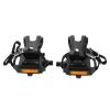 Yuecoom Bike Pedals with Toe Clips and Straps, Bicycle Multi-Purpose Pedals for Fixie Mountain Bikes Accessories view 1