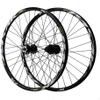 ZECHAO Mountain Bike Wheelset 26/27.5/29Inch,Front+Rear Wheel Double Walled Aluminum Alloy Fast Release Disc Brake Mountain Rim 32H 7-12 Speed Wheelset (Color : Grey, Size : 27.5INCH) view 1