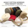 CRAFTMEMORE Heavy Cotton Webbing - Straps for Arts and Crafts, Luxury Bag Strap High Density Webbing (1 1/2 Inch x 2 Yards, Beige) view 4