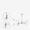 MOUDOAUER Foldable Alloy Scooter Kickstand Parking Stand with Hexagon Wrench for Ninebot Part Accessories view 2