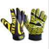 Black Stealth Football Receiver Gloves - Grip Silicone Grip Adult Men Youth Boys Sticky Flag Wide Boost Your Game Pro Durable Battle view 1