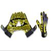 Black Stealth Football Receiver Gloves - Grip Silicone Grip Adult Men Youth Boys Sticky Flag Wide Boost Your Game Pro Durable Battle view 3
